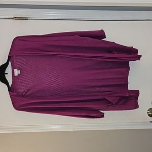 Old Navy Lightweight 3/4 Sleeve Open Front Cardigan Sweater, XXL, Purple